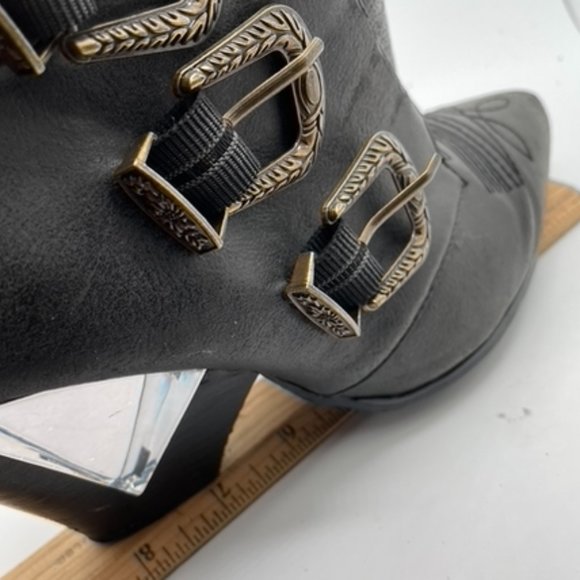 Priviliged Ankle Boots - Black "Siegal "Western Ankle Boots - Picture 16 of 16